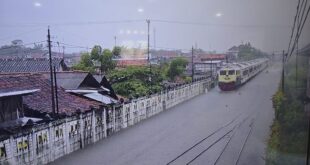 Dampak Banjir di Wilayah Daop 4 Semarang