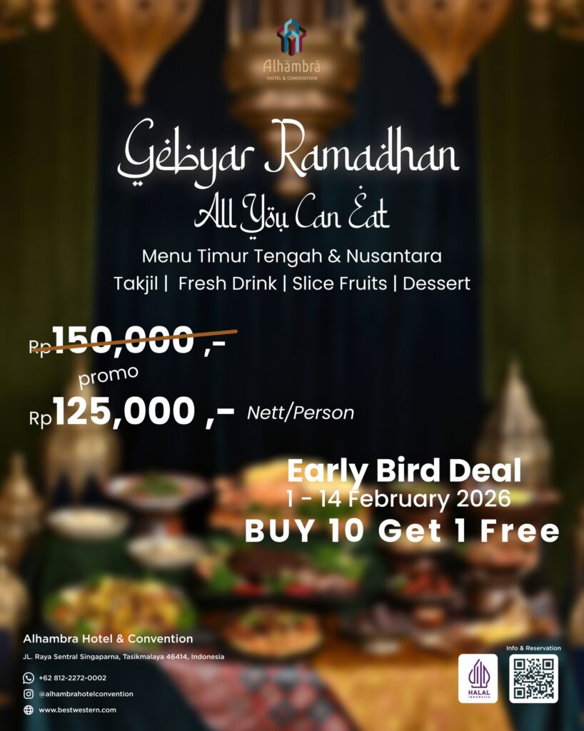 Alhambra Hotel & Convention BW Collection by Best Western resmi meluncurkan paket berbuka puasa bertajuk “Gebyar Ramadhan”.